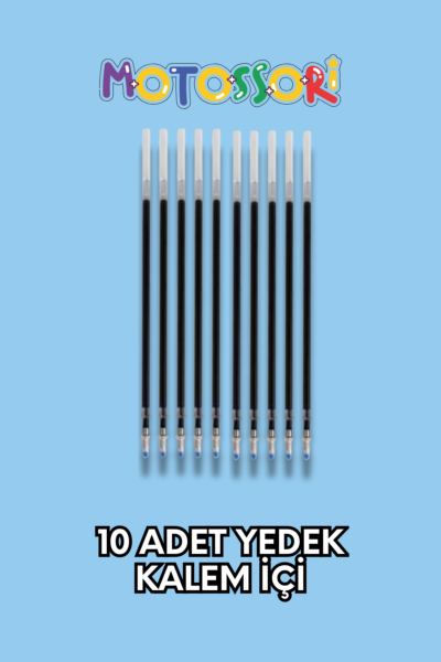 Sihirli Yazı Kalem İçi Yedeği 10 Adet - Sihirli Defter Kitap Setinde Kullanılan Kalem içi Yedeği