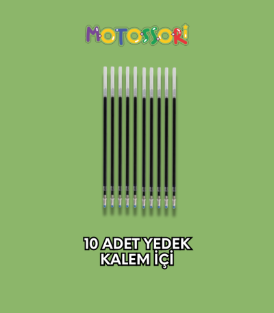 Sihirli Yazı Kalem İçi Yedeği 10 Adet - Sihirli Defter Kitap Setinde Kullanılan Kalem içi Yedeği - Görsel 7