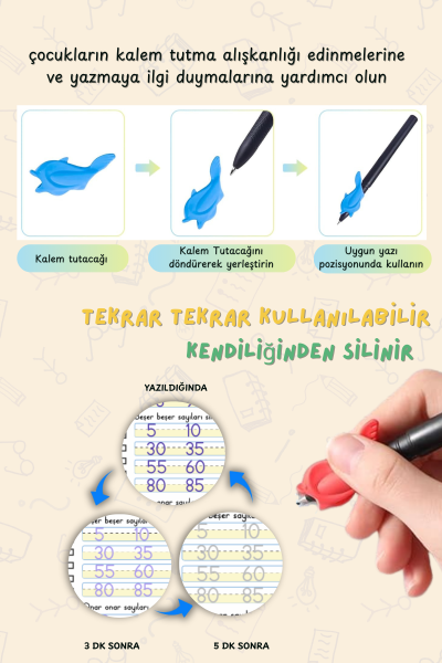 Güzel Yazı Öğreten Oluklu (Kabartmalı) Kitabı | Sihirli Yazı Defterleri | Çocuk Aktive Eğitici Kitap - Görsel 8