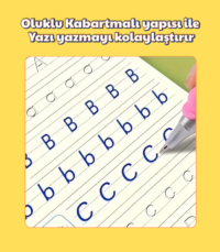 Sihirli Yazı Kalem + Kalem İçi Yedeği 10 Adet + 1 Adet Kalem Tutacağı - Sihirli Defter Kitap Setinde Kullanılan Kalem seti - Görsel 2