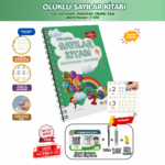 Sayıları Öğreten Oluklu (Kabartmalı) Kitabı | Sihirli Yazı Defterleri | Çocuk Aktive Eğitici Kitap
