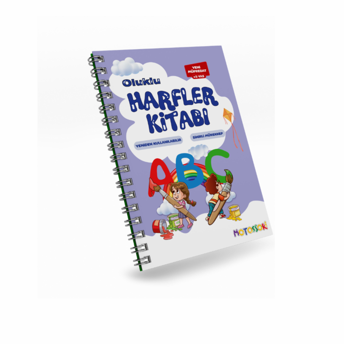 Harfleri Öğreten Oluklu (Kabartmalı) Kitabı | Sihirli Yazı Defterleri | Çocuk Aktive Eğitici Kitap - Görsel 7